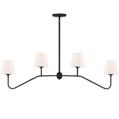 Lane 4 - Light Metal Dimmable Linear Chandelier