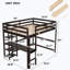 Lit mezzanine double avec bureau intégré-88713338