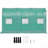 Walk-in Tunnel Greenhouse, 12 x 7 x 7 ft Portable Plant Hot House w/ Galvanized Steel Hoops, 1 Top Beam, Diagonal Poles, Zippered Door & 6 Roll-up Windows, Green-124615576-124615581