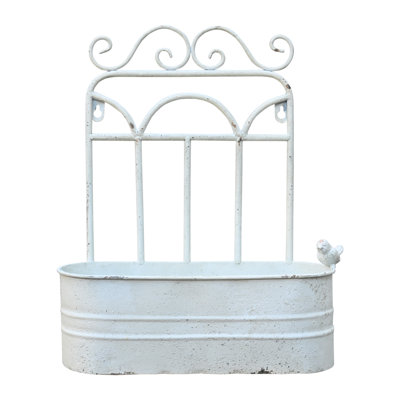  Jardinière murale rétro pour l'extérieur, jardinières galvanisées, décoration murale maison de campagne