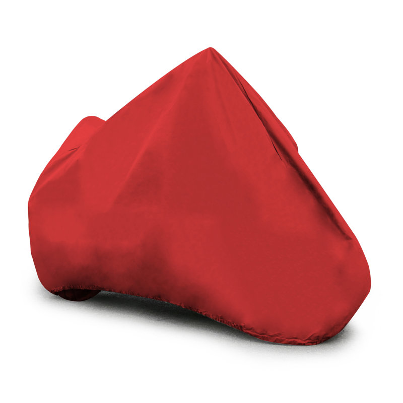 Housse élastique pour moto, H 44 po x l 44 po x P 96 po, Rouge