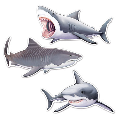 Décoration murale découpages requin