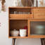 Buffet en noyer et cerisier