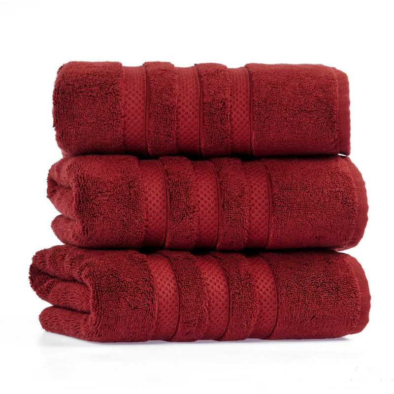 Serviette de bain 100% coton ibis, Rouge