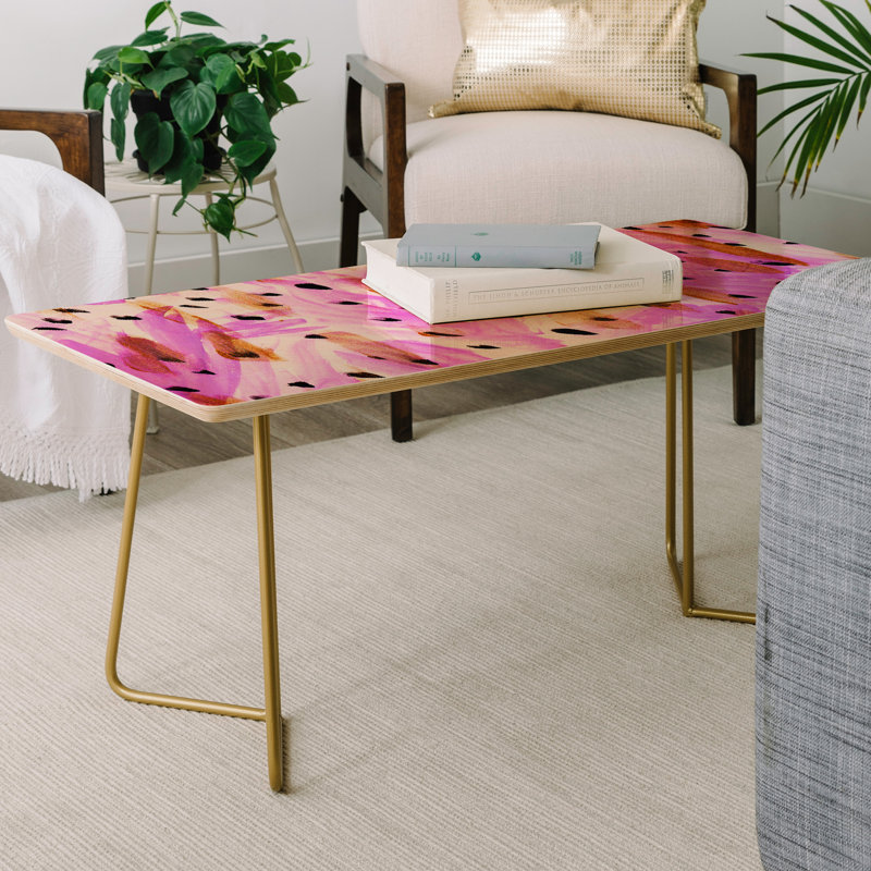 Solid Wood Top Coffee Table