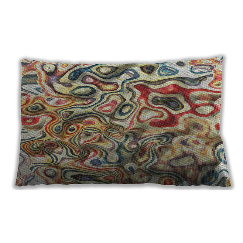 Patterned 108 Throw Pillow, Microsuede