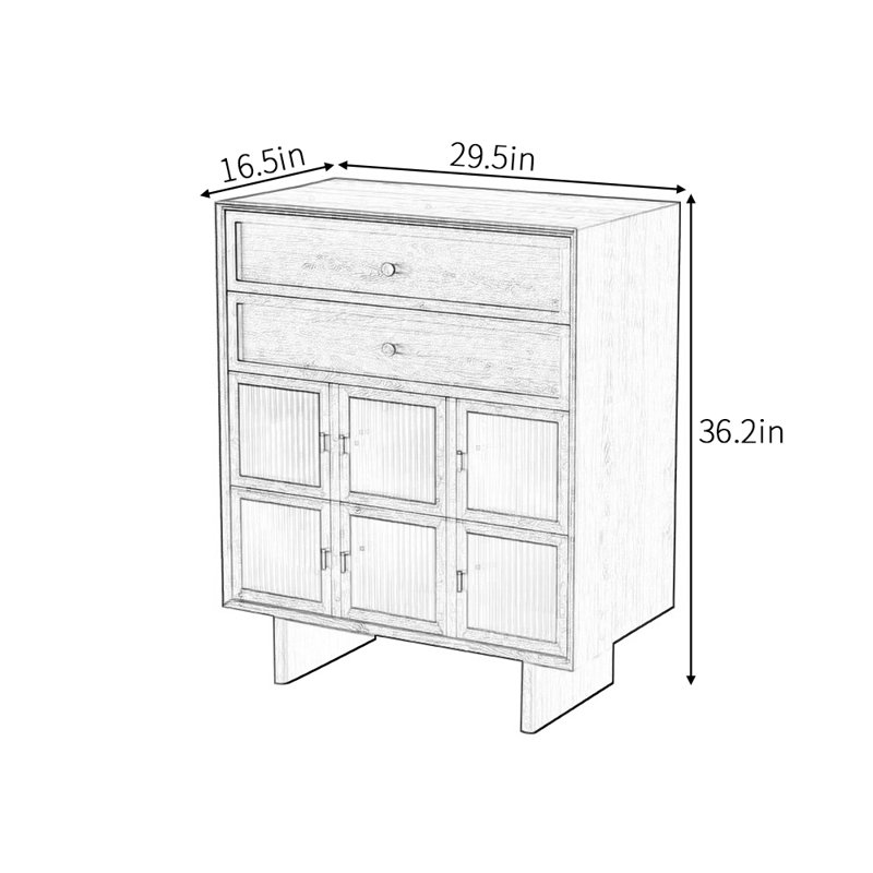 American-style retro luxury sideboard