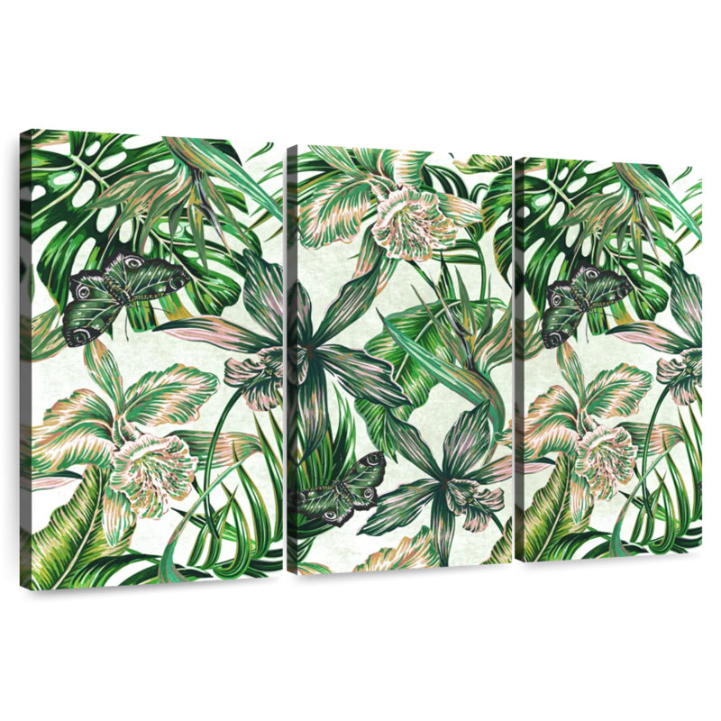 Feuilles vertes Kerner, H 48 po x l 74 po