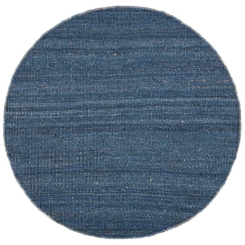 Tapis en jute tissé à la main en fibre naturelle, Rond 6 pi