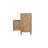 Solid Wood Tree Trunk 1-Drawer Filing Cabinet