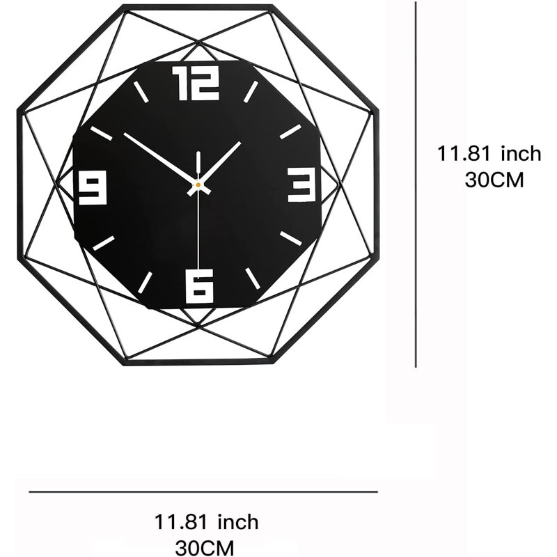 Horloge murale 12 po Jalayia