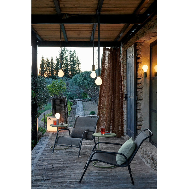 Aplo Outdoor Armed Sconce, Anthracite
