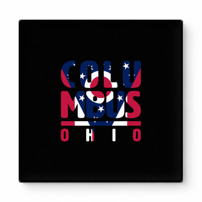 Columbus Ohio — Square Canvas Wall Art