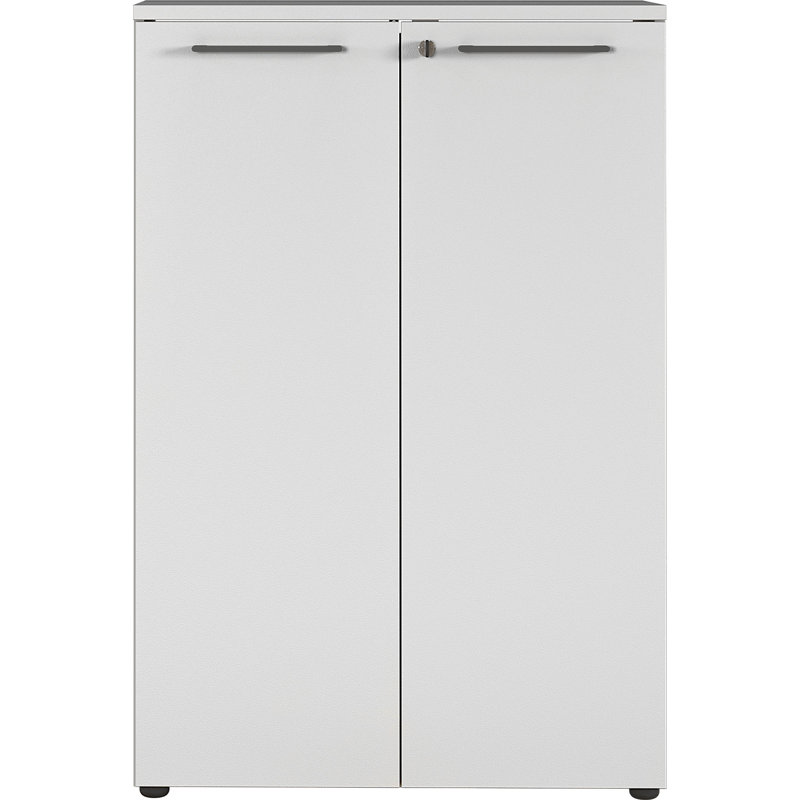 Miabella 2 -Door Storage Cabinet, Light Grey