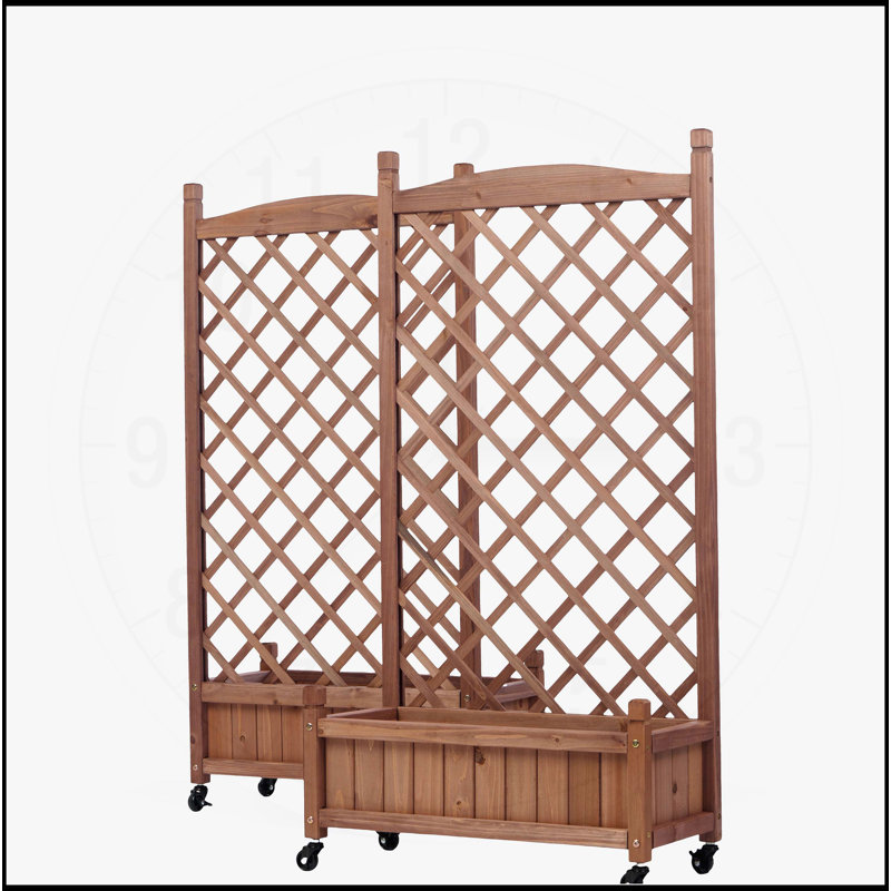 Raised Garden Bed with Trellis 2 Pack