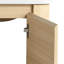 Armoire de salle de bain murale flottante en chêne blanc 28 po entièrement assemblée