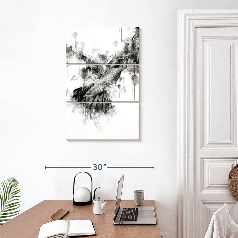 Brampt Hummingbird Black And White, 32" H x 20" W