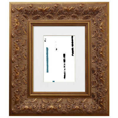 Woodvale Wood Embossed Picture Frame with Mat