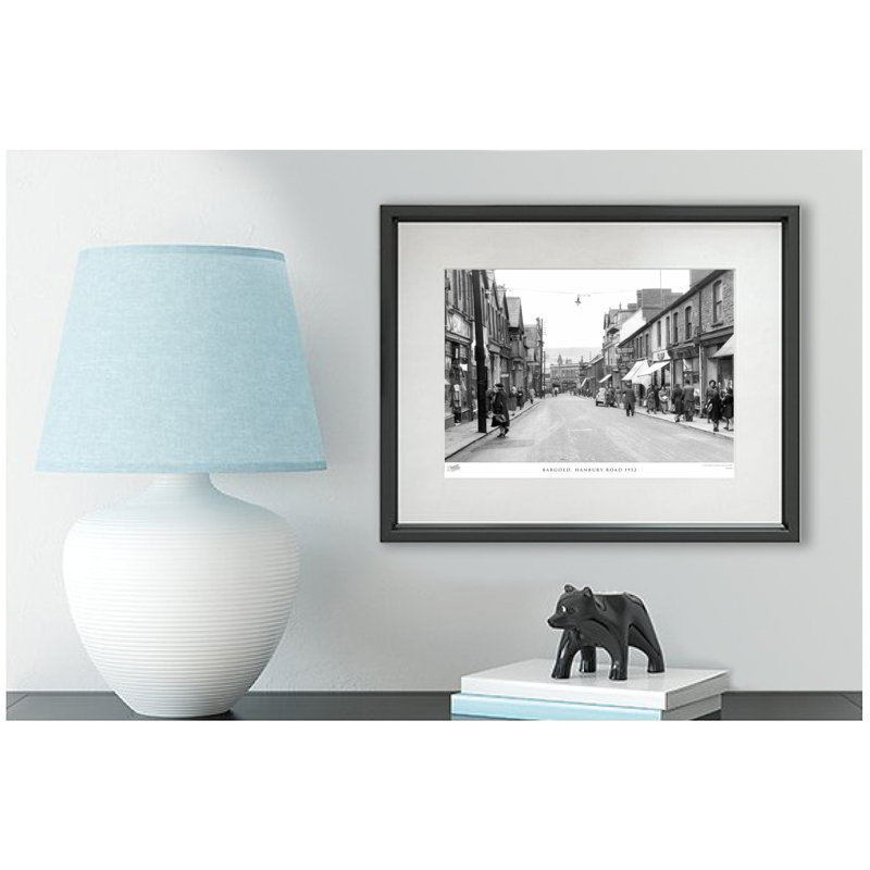 Bargoed, Hanbury Road 1952 by Francis Frith - Single Picture Frame Print, 40cm H x 50cm W x 2.3cm D