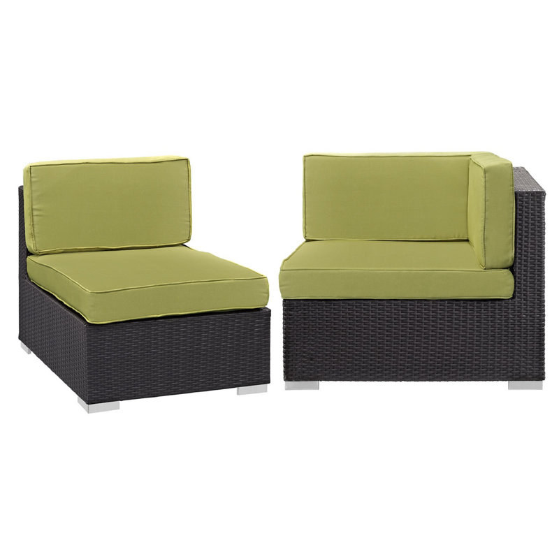Ensemble de canapé modulaire d'extérieur Gather, Péridot