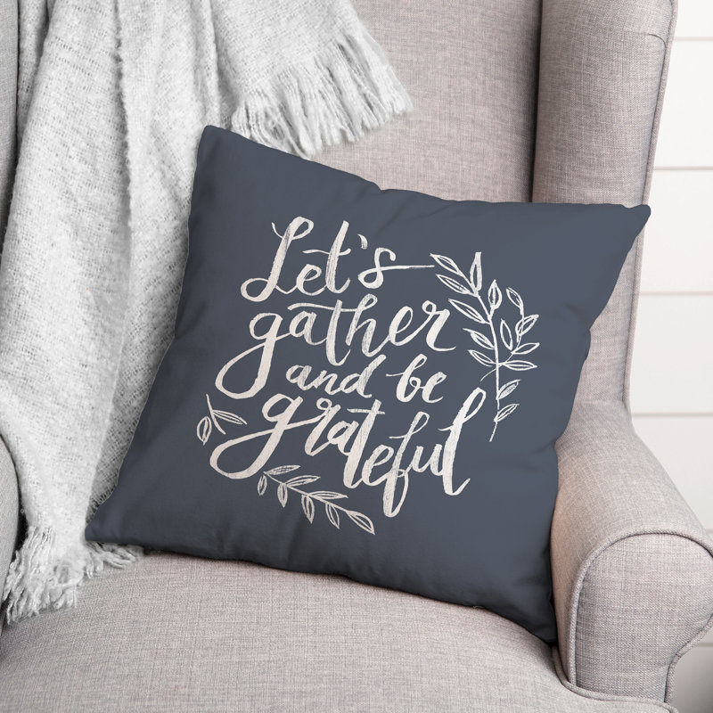 Outdoor Reversible Throw Pillow, Ardoise, H 18 po x l 18 po