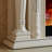 Beige Solid Wood Electric Fireplace-376854361