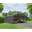 Abri d'auto en acier avec 3 ensembles muraux, 20X24X09-113506818