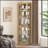 Graceful Lighted Curio Cabinet For Living Room, Showcasing Treasures-1557683193