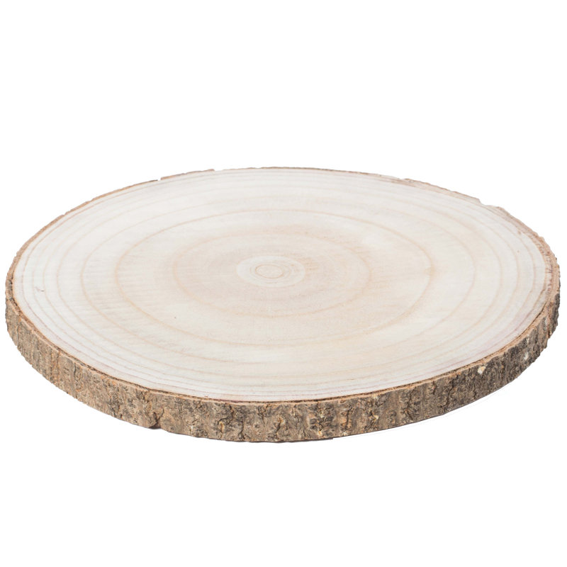 Millwood Pines Paulk Wood Tray, 1" H x 14" W x 14" D