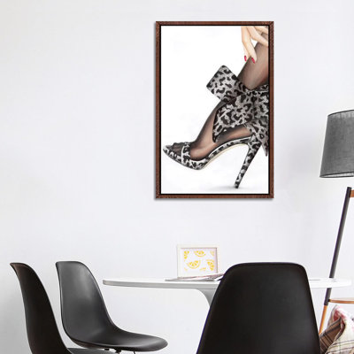 Leopard Bow 1 Piece Wall Art on Canvas