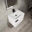 Lavabo de salle de bain 24 po - Armoire de style américain moderne en bois d'ingénierie blanc-1563096416