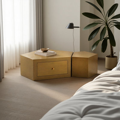 Ensemble de 2 tables basses Modern Geometric