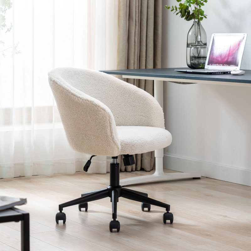 Harijs Faux Fur Task Chair