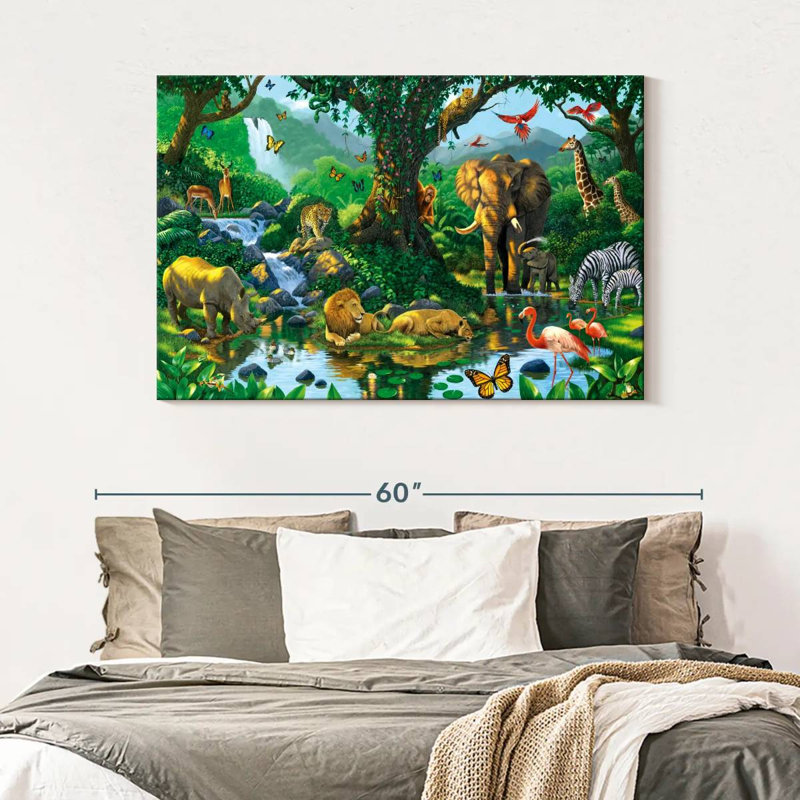 Brampt Jungle Harmony, 32" H x 48" W
