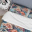 Ensemble de housse de couette Coral and Blue Boho Floral Treasures-1762374953