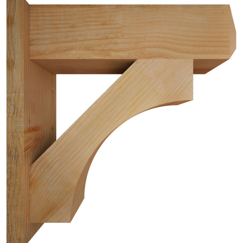 Persienne en bois rustique Westlake Craftsman, P 26 po x H 26 po, Sapin Douglas de 8 po (sciage brut)