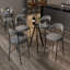 Table basse ronde, ensemble de 1 table de salle à manger, table de cuisine moderne en verre, plateau de table rond en verre trempé 31,5 po, pieds de table en métal transparent pour petits espaces, bistro, café-797618100