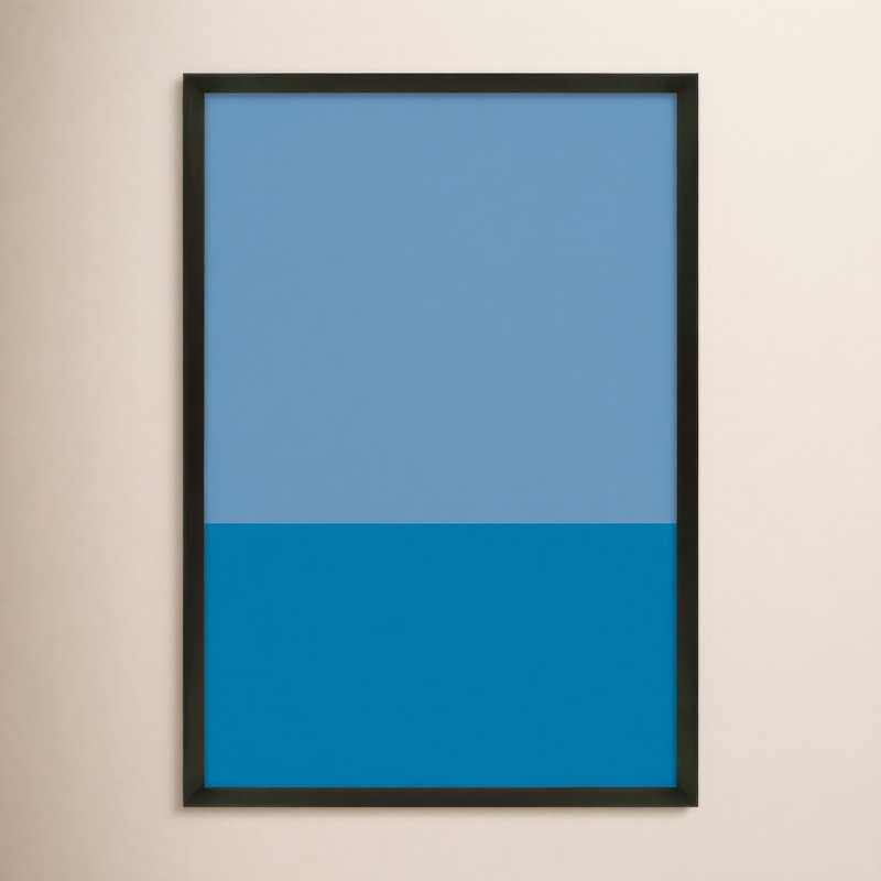 «Colours Études» par Romina Gadler, Papier avec cadre noir, H 20 po x l 14 po x P 1,25 po