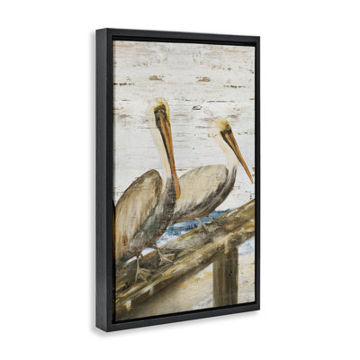 «Rustic Pelicans Perché» par Julie DeRice