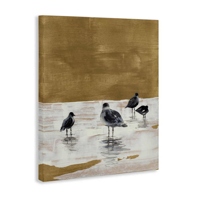 «Sea Seagull Silhouettes» par Lanie Loreth, H 20 po x l 16 po
