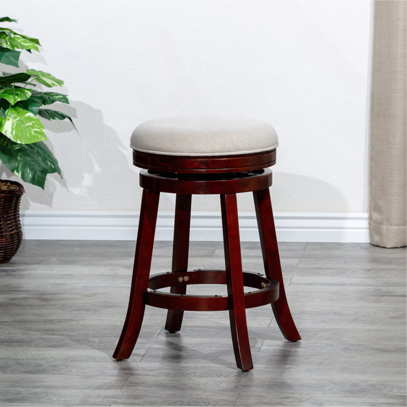 Tabouret de comptoir élégant et confortable avec pivot et rangement, parfait pour la cuisine ou le bar