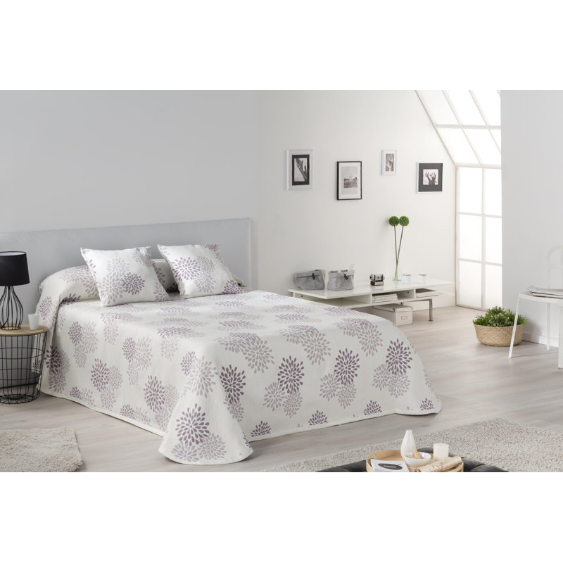 Floral Blanket/Throw, Mauve, 270 x 270 cm Blanket/Throw