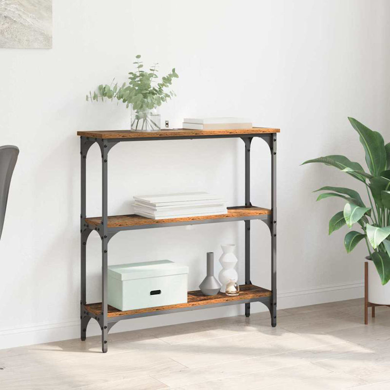 Console Table, 75cm H x 75cm W x 22.5cm D, Old Wood
