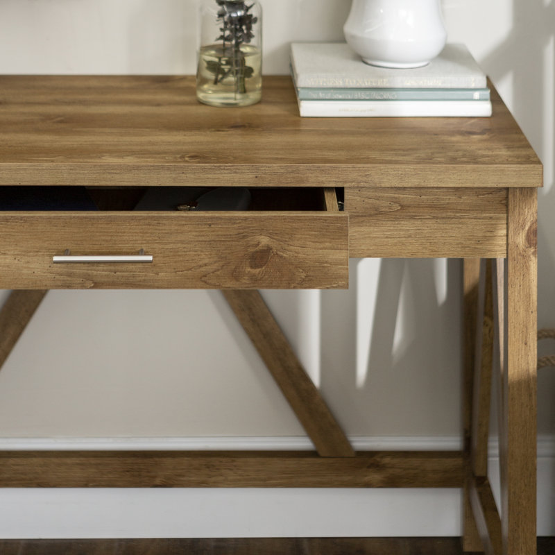 Spiro 46" A-Frame Desk, Barnwood