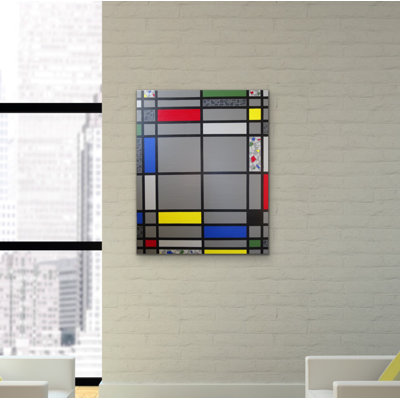 Mosaic Color Grid Periphery Painting by Eddie Bruckner
