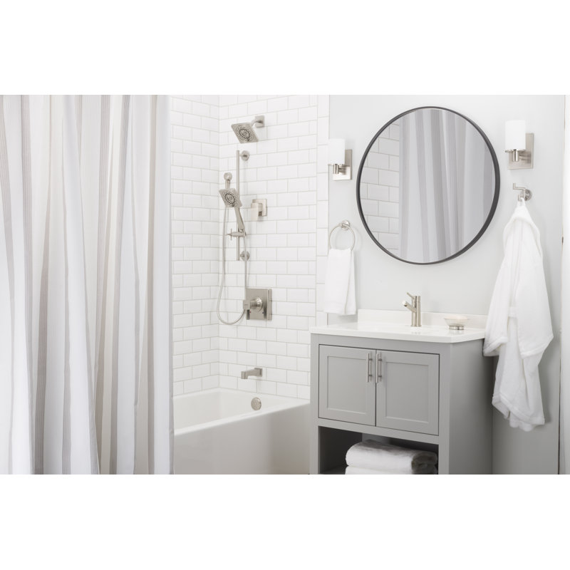 Kubos Exhilaration Shower Head, Brushed Nickel, 1.75 GPM