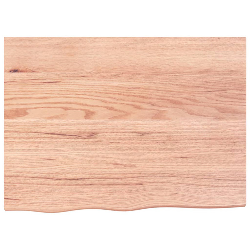 Aeihso 80cm Solid Wood Bathroom Vanity Top, Light Brown