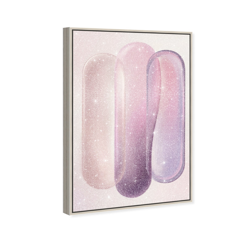 Berry Layers Print by Oliver Gal, 25"H x 17"W, Silver Floater Frame