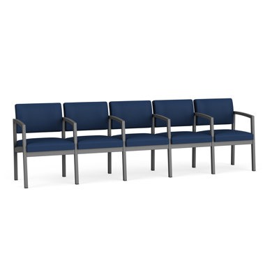 Lenox Steel Waiting Reception 5 Seat Tandem Seating Metal Frame