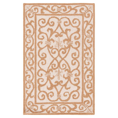 Bissette Hand Hooked Wool Pile Oriental Rug